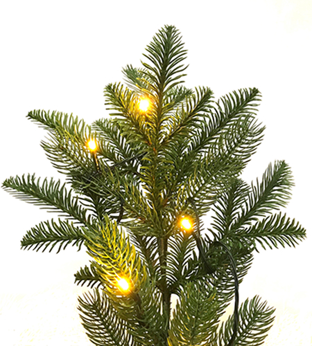 Штучна ялинка "Натюрель" з LED лампочками - Зображення 2