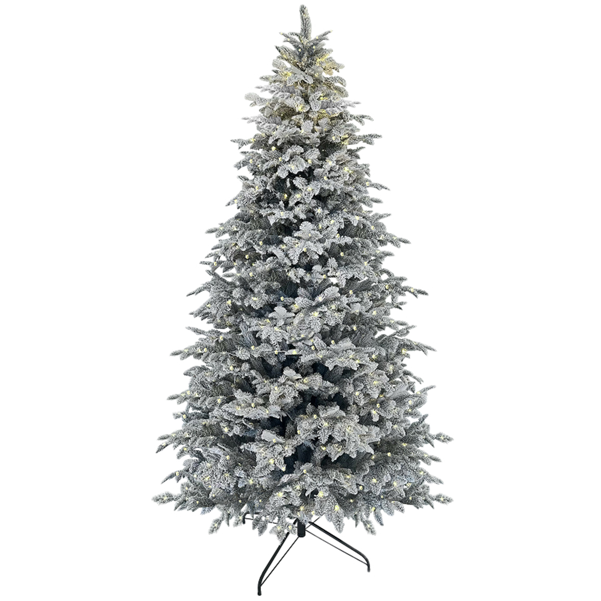 Штучна ялинка "Натюрель" засніжена з LED лампочками