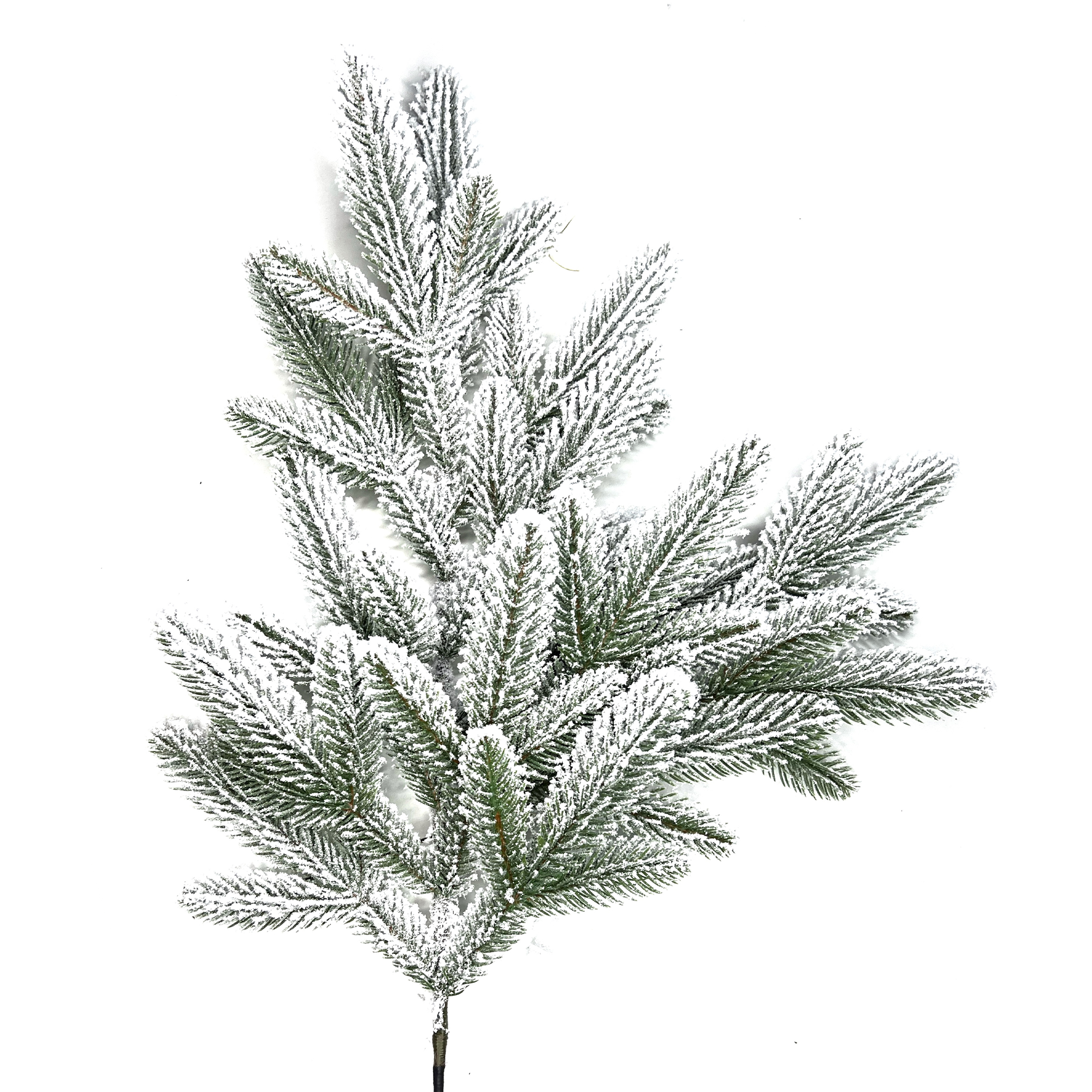 Штучна ялинка "Натюрель" засніжена з LED лампочками - Зображення 2